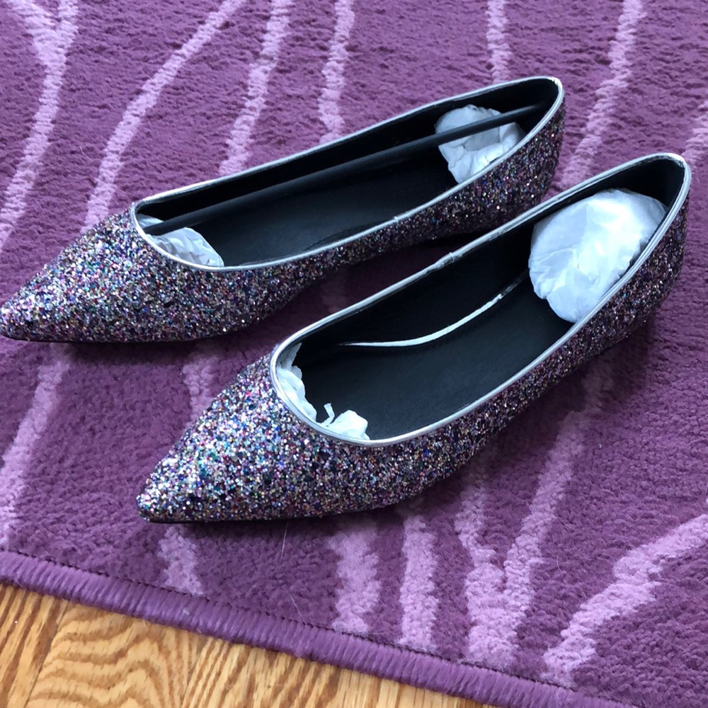 ASOS Glitter Flat Shoes
